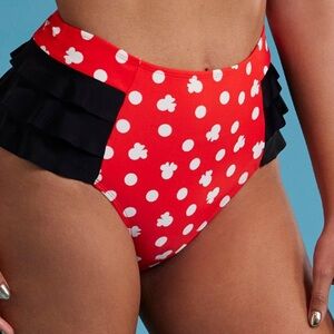 Disney Minnie Mouse polka dot ruffle swim bottoms